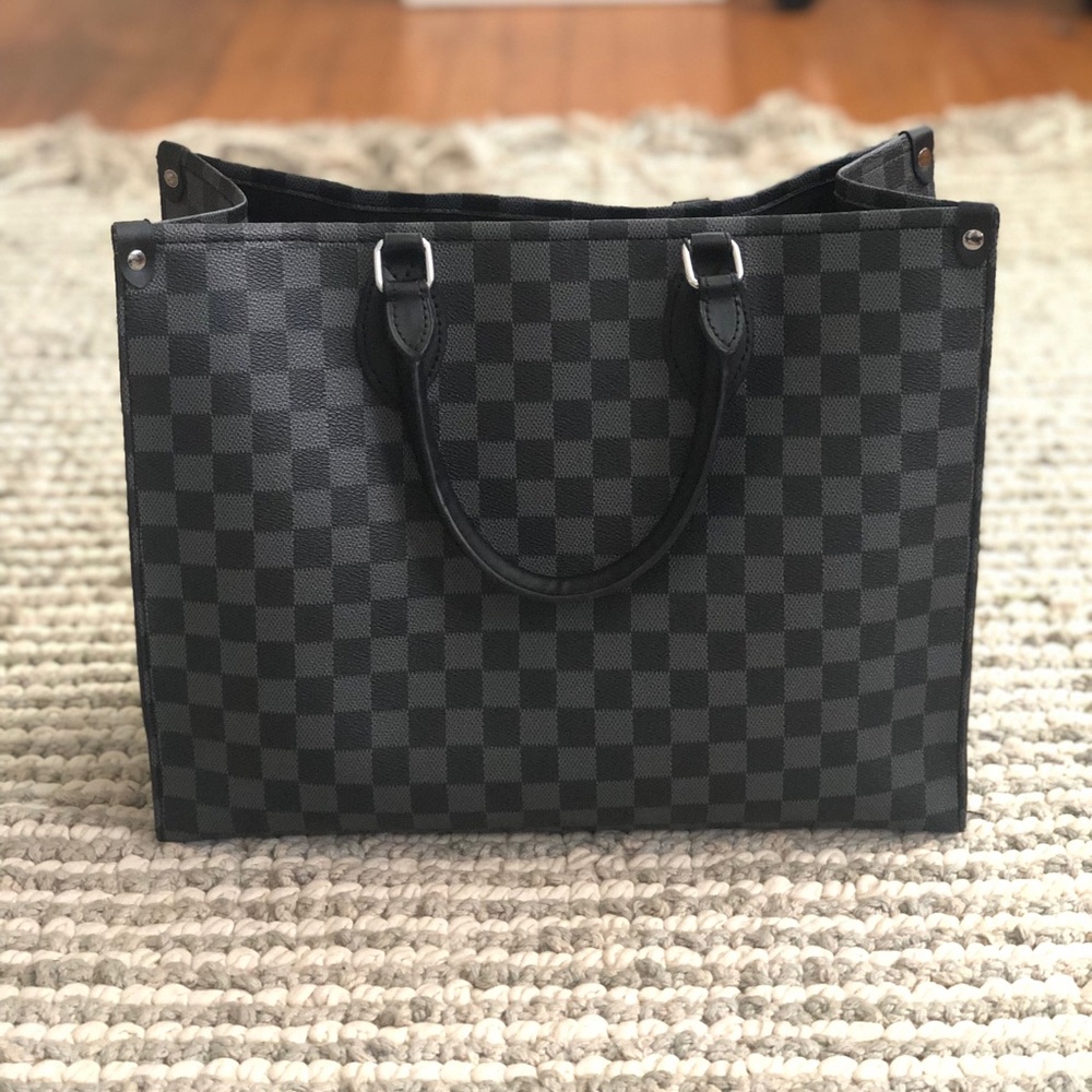 Black Checkered Purse